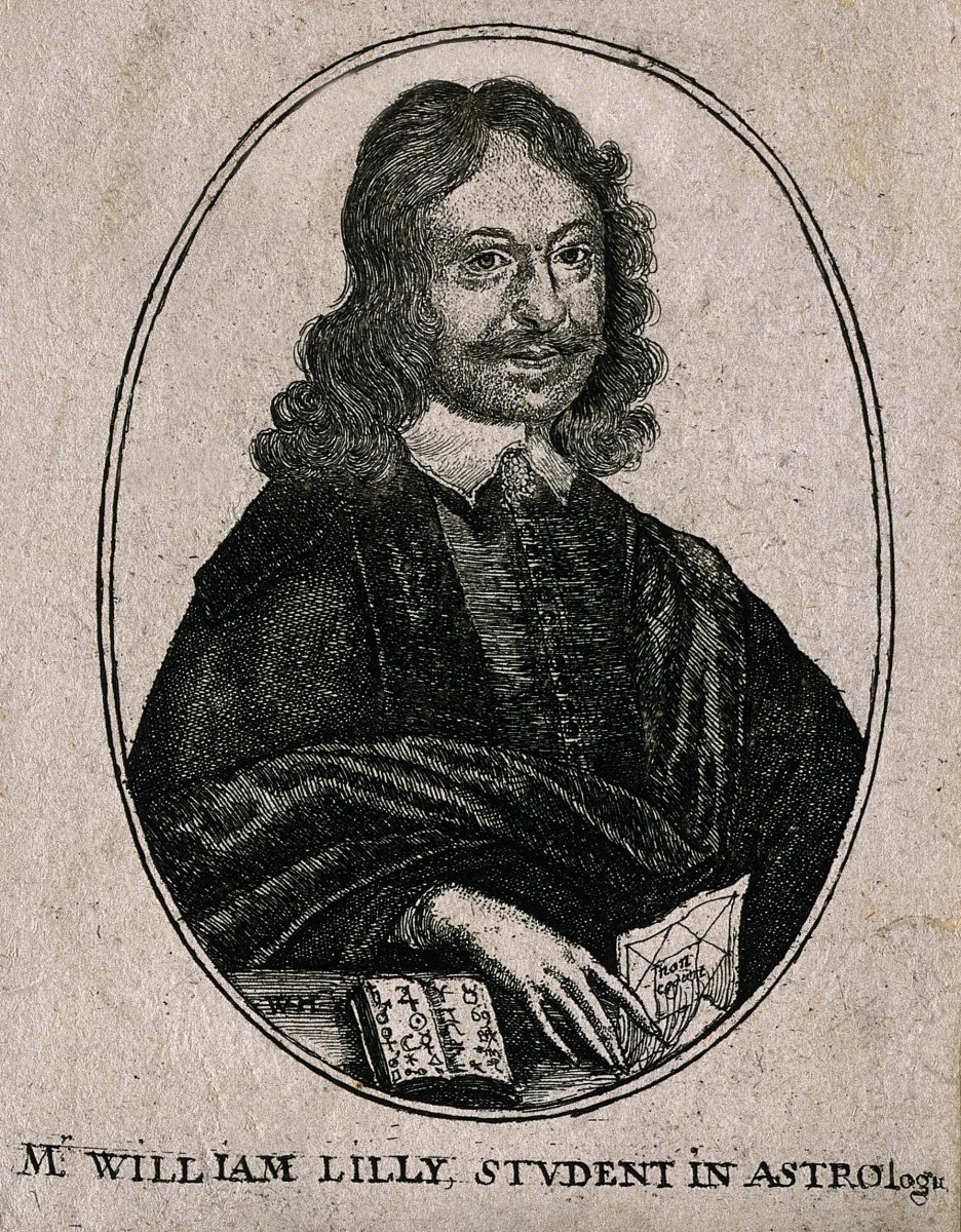 English astrologist William Lilly, who gave about 2,000 astrological consultations per year between 1645 and 1660.