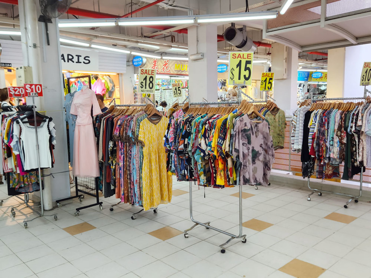 Budget clothing store at People’s Park Food Centre Second Floor.