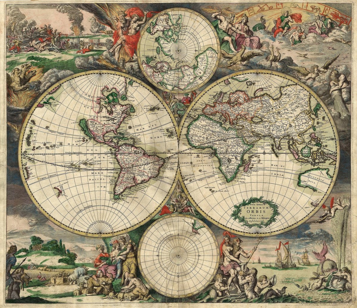 Antique Map 1600s