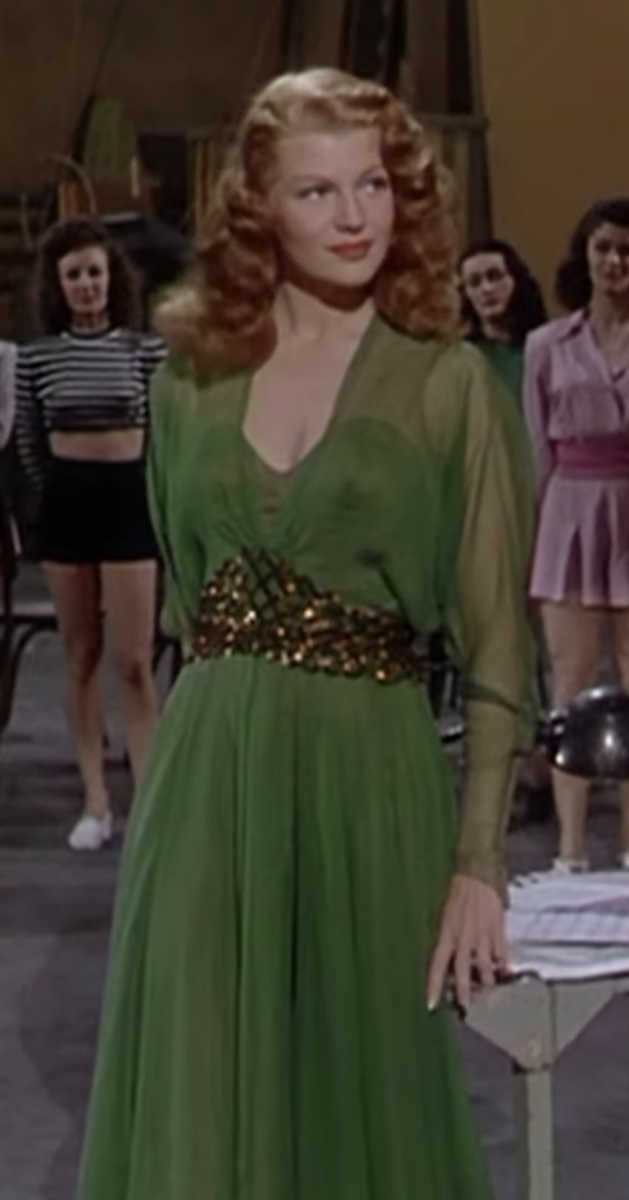 Rita Hayworth as Terpsichore from Down to Earth