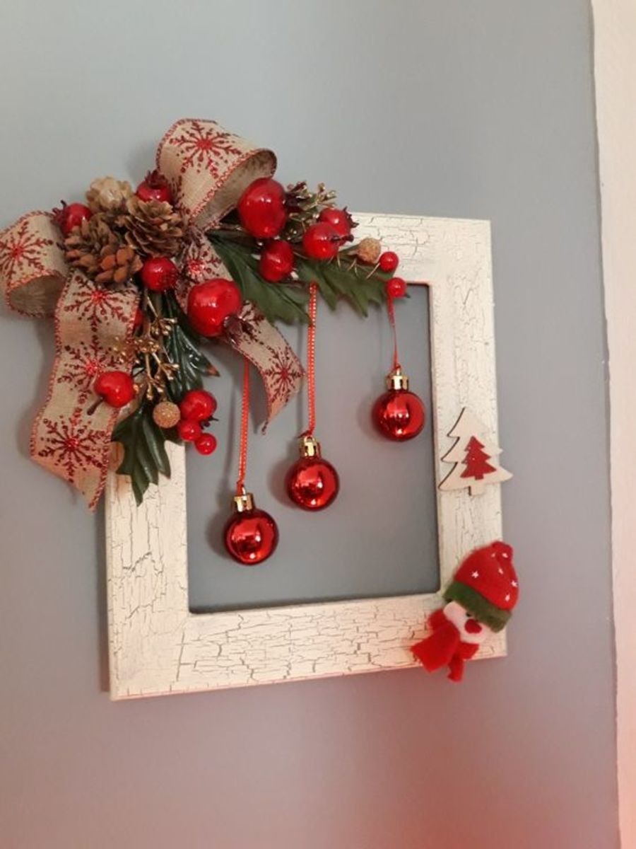 Christmas Decorations Corner Border Frame with White Copy Space, Vertical  Stock Image - Image of gold, copy: 60355127