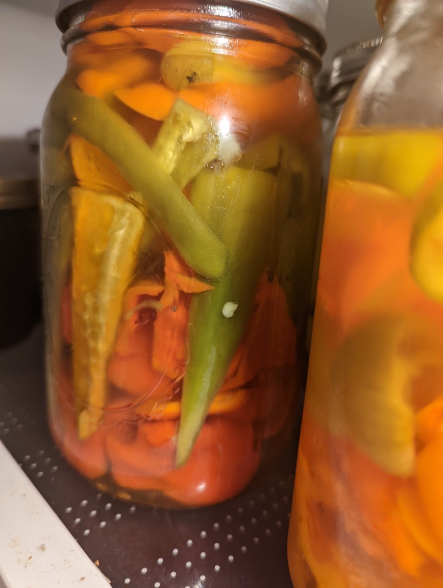 Sweet Peppers - Pickled One Jar at a Time