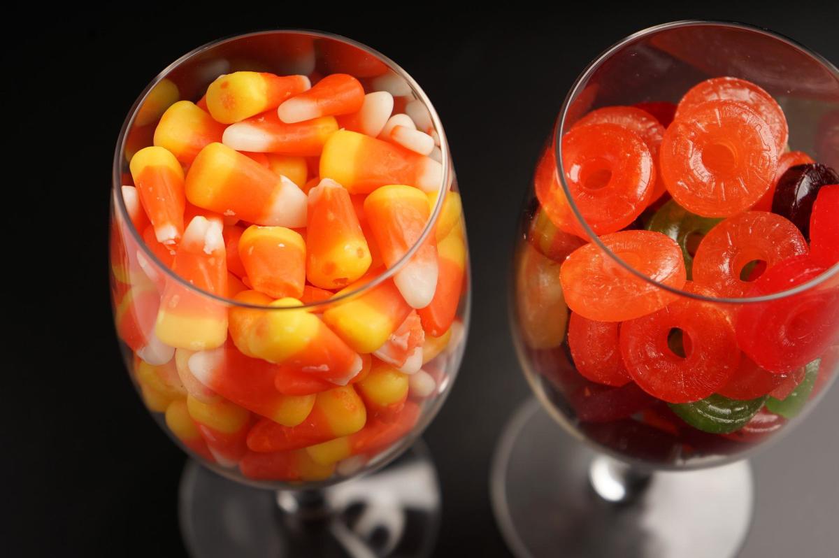 Typically, non-chocolate candy like candy corn or hard candy, will be fat-free and low in calories.