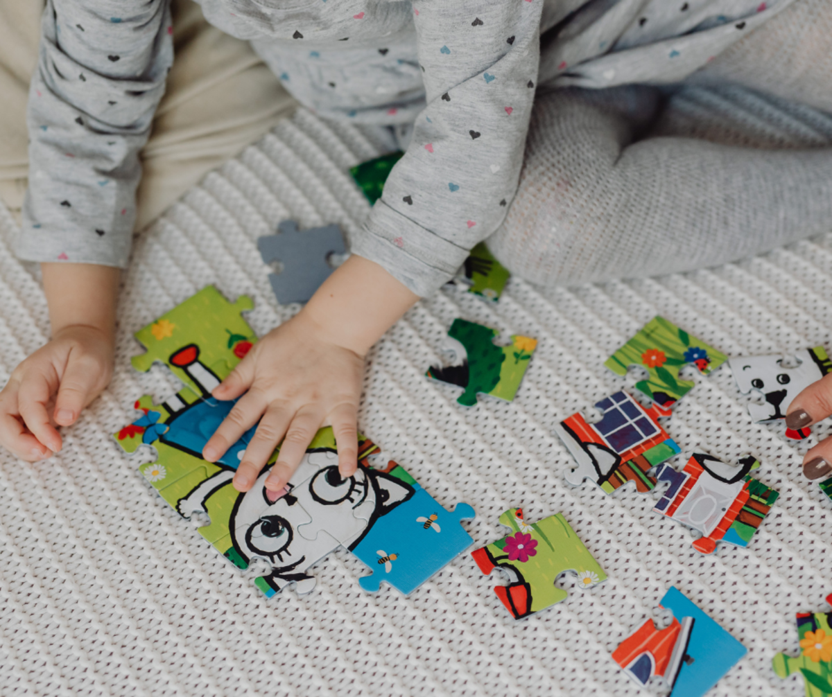 Puzzles are excellent toys for child's brain development.
