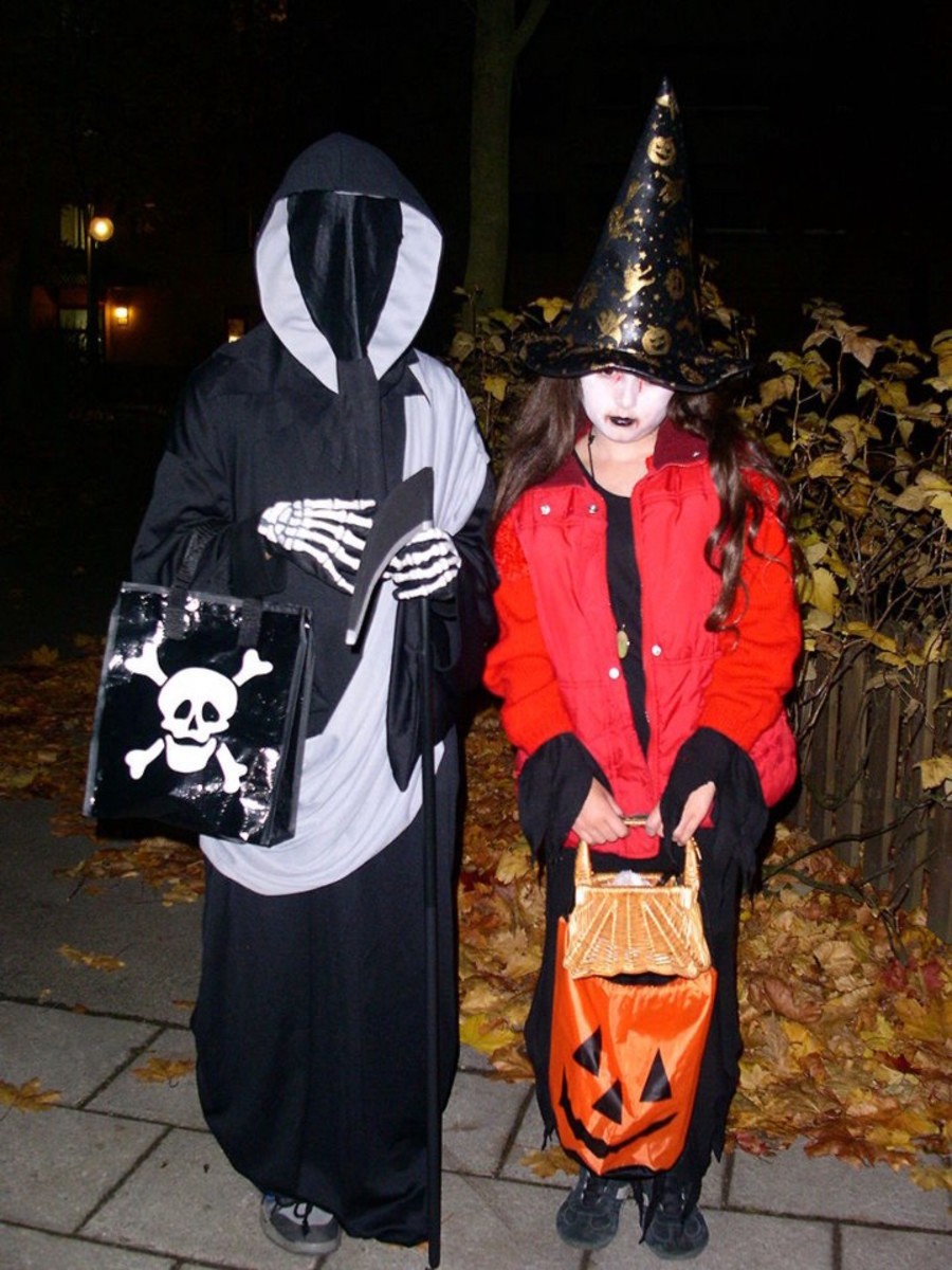 American trick-or-treaters