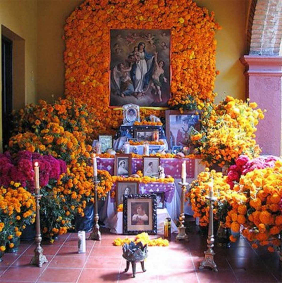 An altar at a private home.