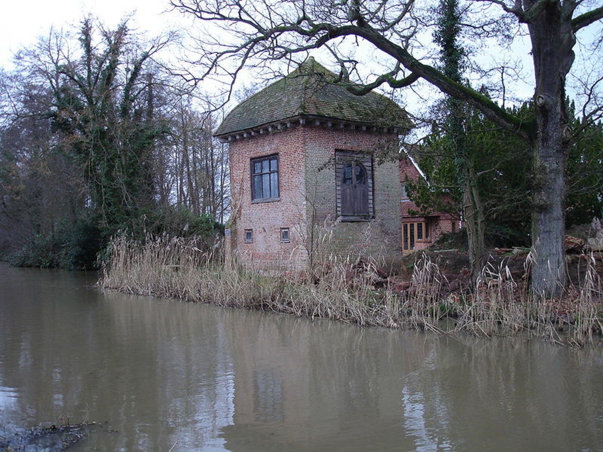 Part of the original house where John Donne lived in Pyford, England.