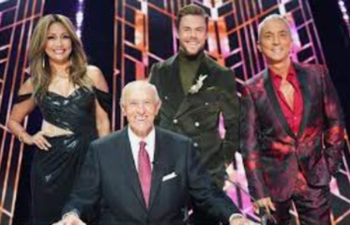 The "Dancing with the Stars" judges (L–R): Carrie Ann Inaba, Len Goodman, Derek Hough, Bruno Tonioli.