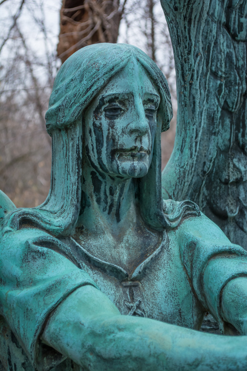 The Haserot Angel at Lake View Cemetary in Cleveland. 