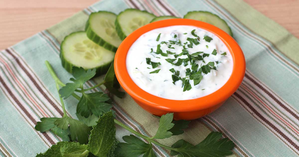 Vegan Cucumber and Cilantro Raita Recipe