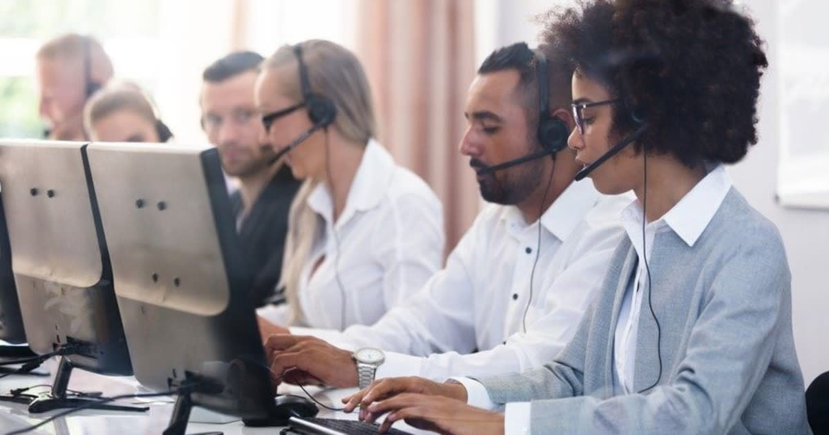Agents Working in a Call Centre