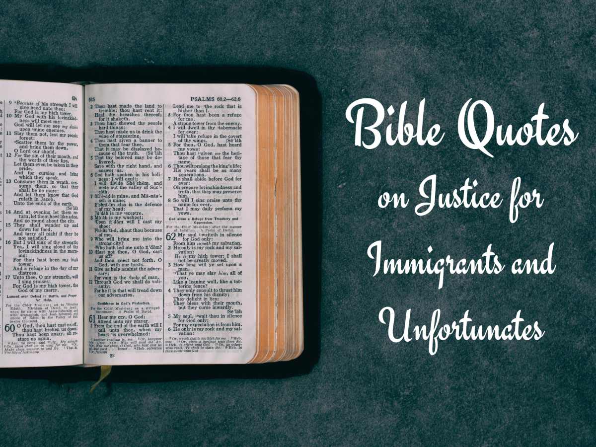 Bible Quotes on Justice for Immigrants and Unfortunates