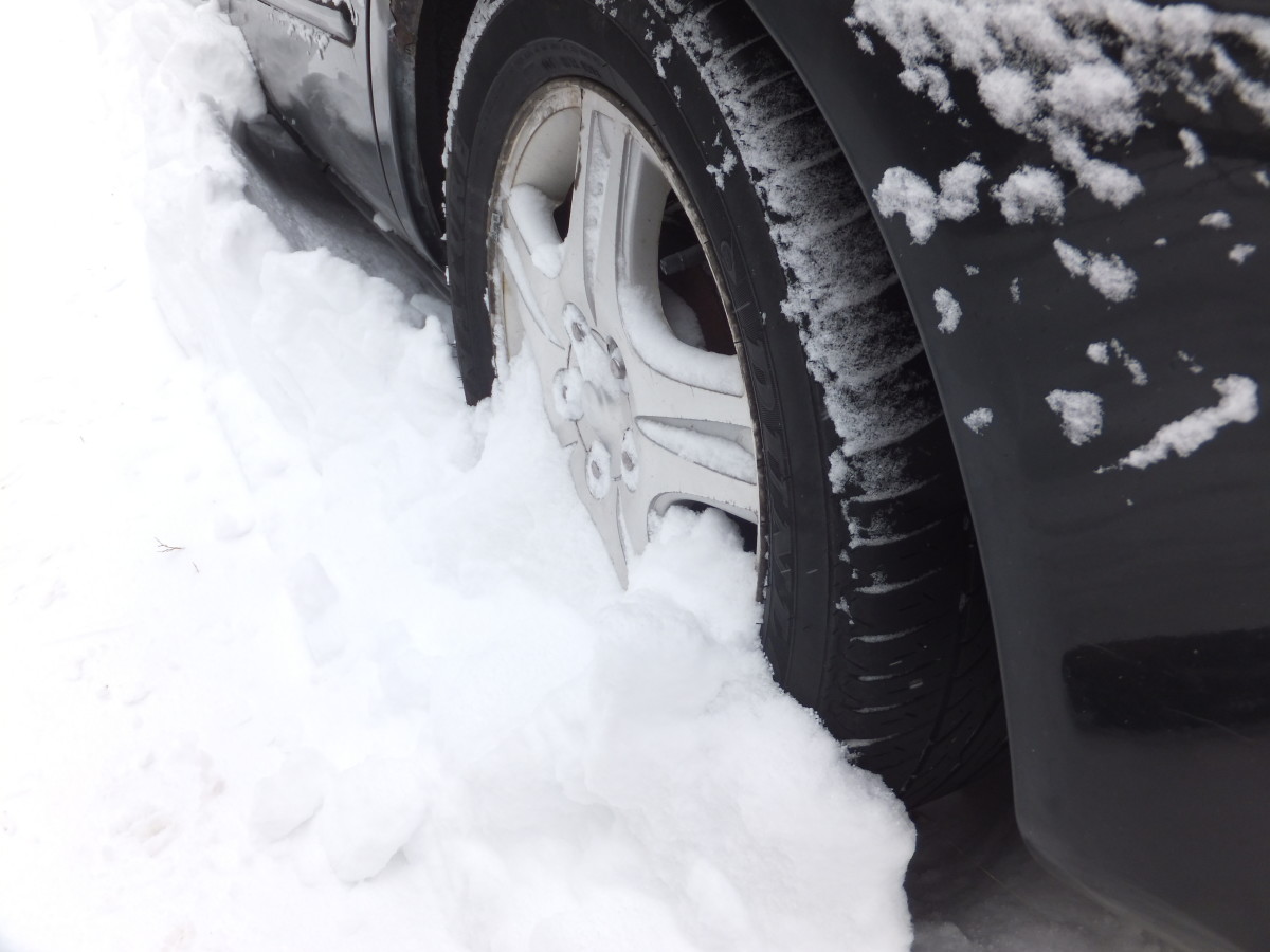 Be prepared to free your tires of snow and ice.  