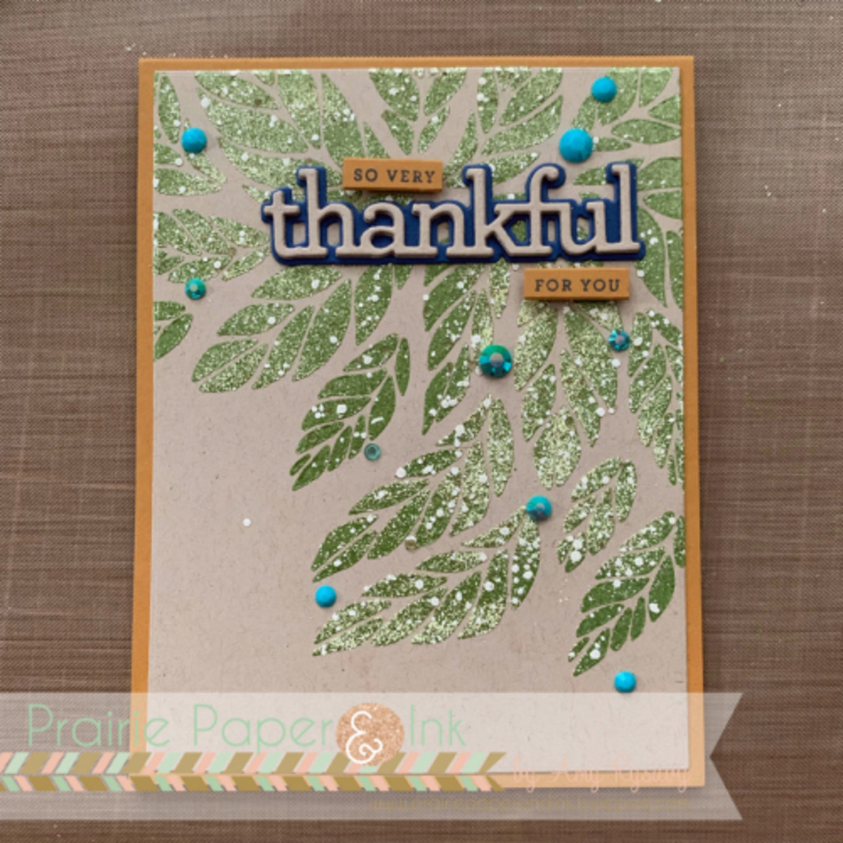 Beautiful way to use glacier paste on a stenciled card
