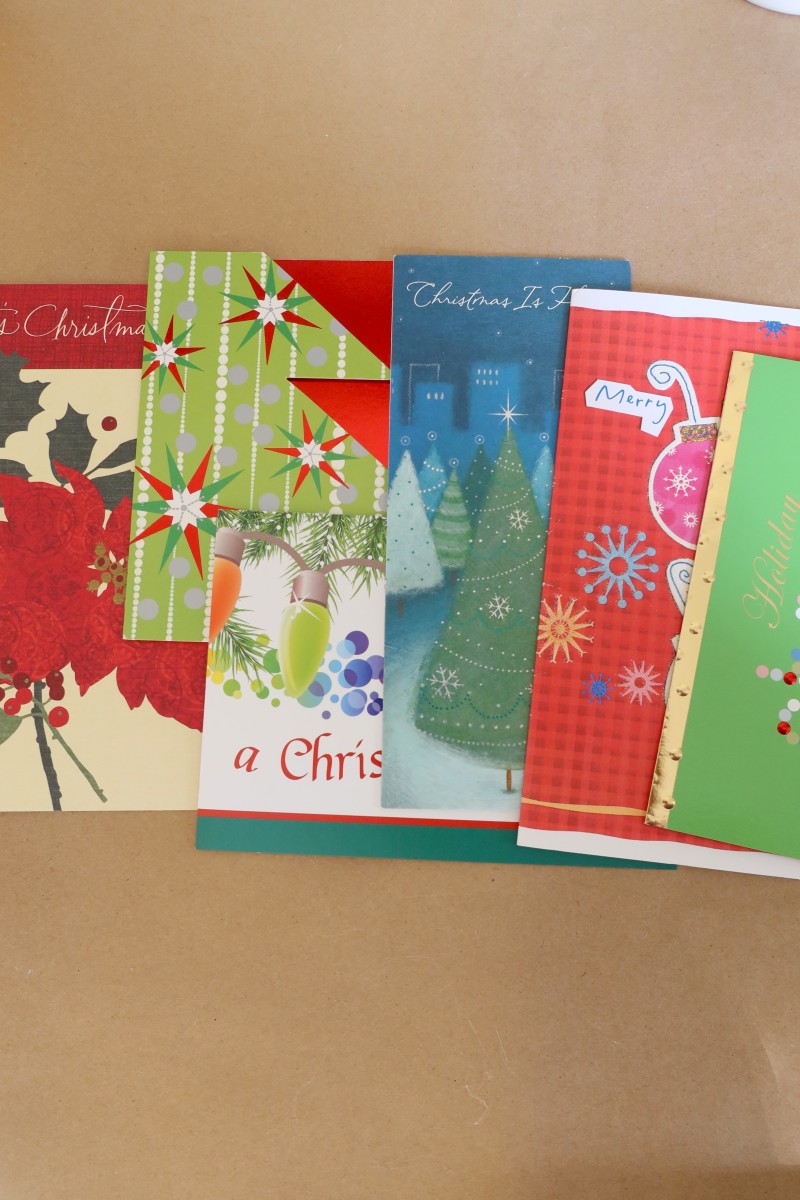 Recycled greeting cards