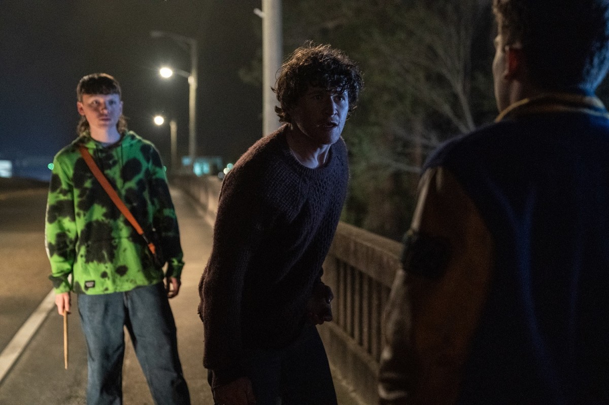 Corey (Rohan Campbell) fights off some high school bullies in, "Halloween Ends."