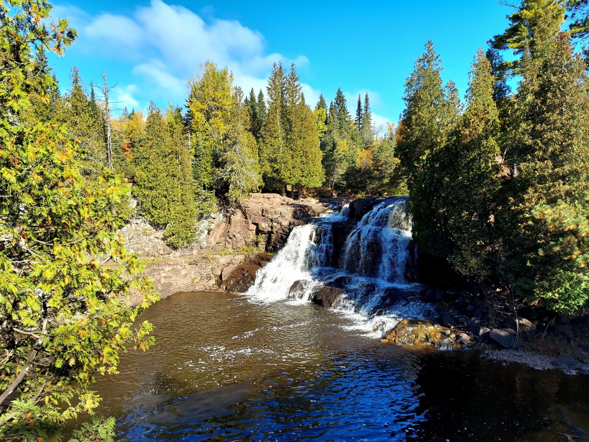 Gooseberry Falls State Park on Minnesota's North Shore of Lake