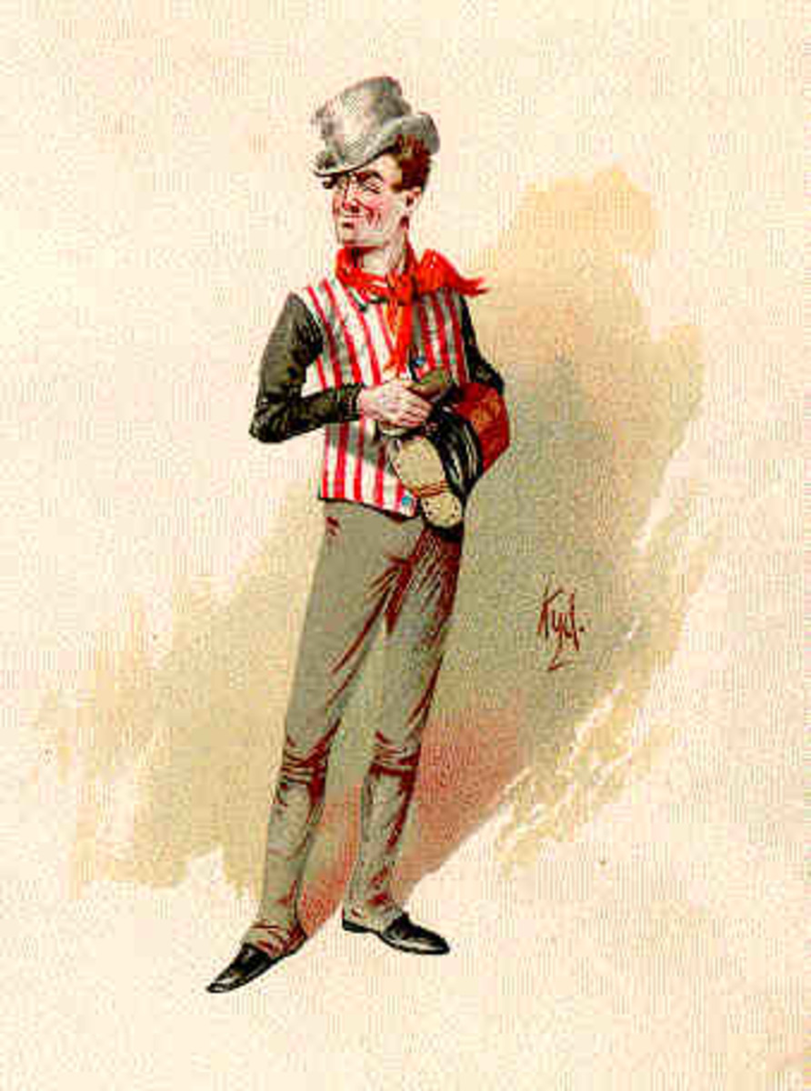 Sam Weller as envisioned by Joseph Clayton Clark who worked under the pseudonym “Kyd.”