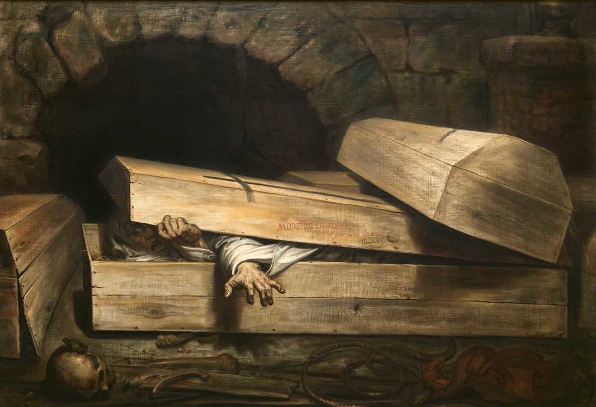 Antoine Wiertz (1806 — 1865) illustration of a premature burial.