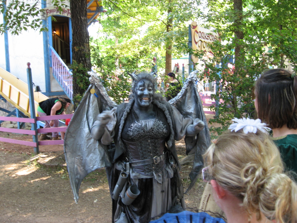 Face Painting and body painting are often seen at renaissance fairs. 