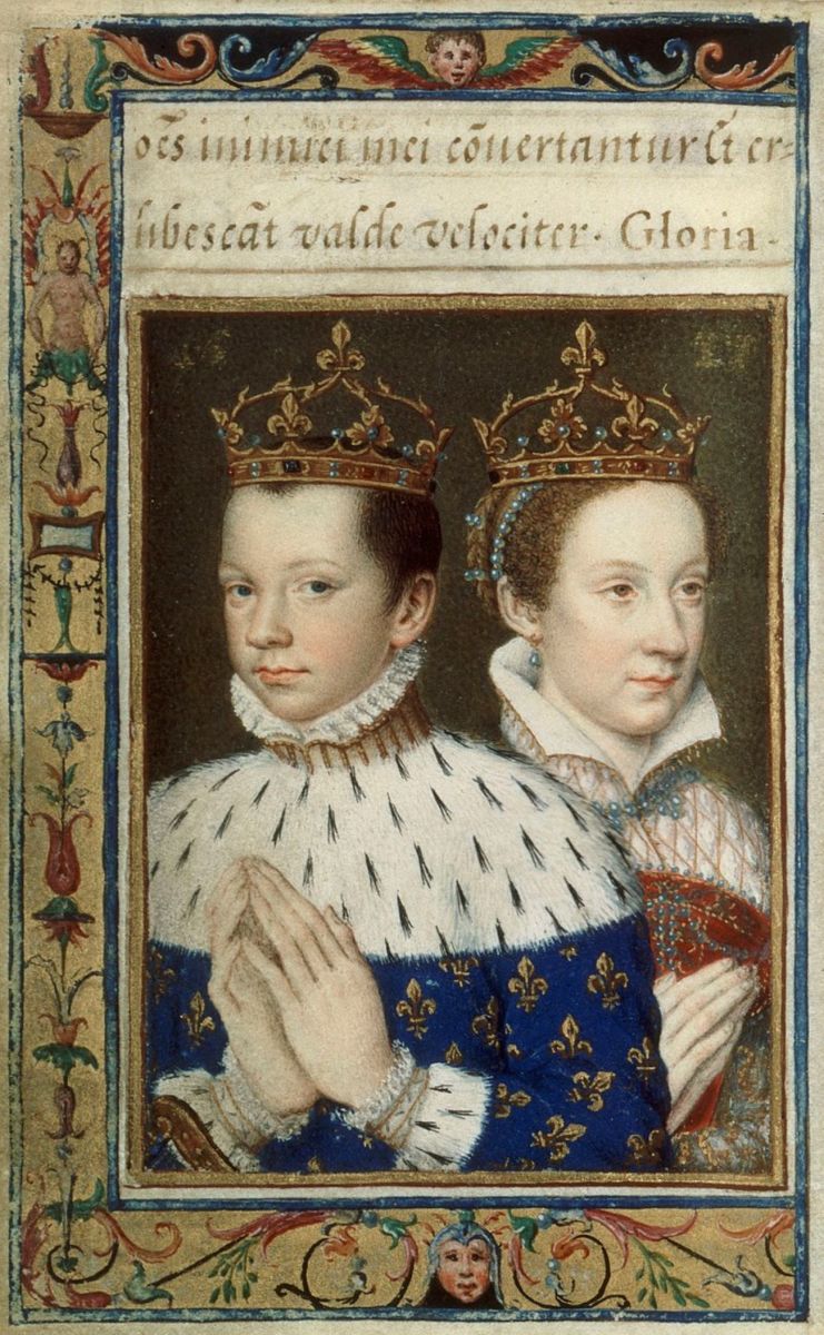 King Francis II of France and Mary Queen of Scots and consort in France.