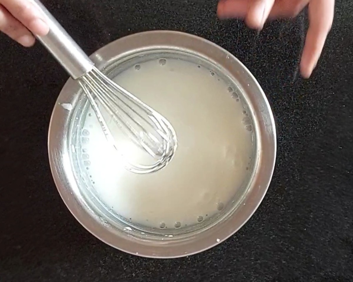 Whisk well to form buttermilk structure.