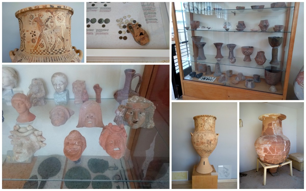 Artifacts in the Paros Museum.