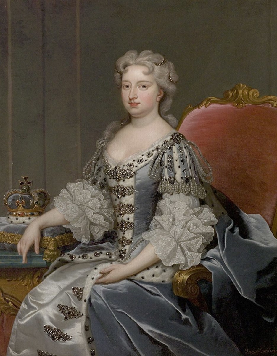 George II's wife Caroline of Ansbach died in 1737.
