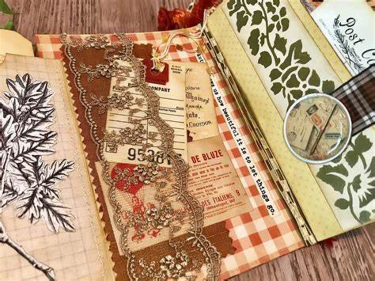 Junk Journals can be created with just about any left-over you have