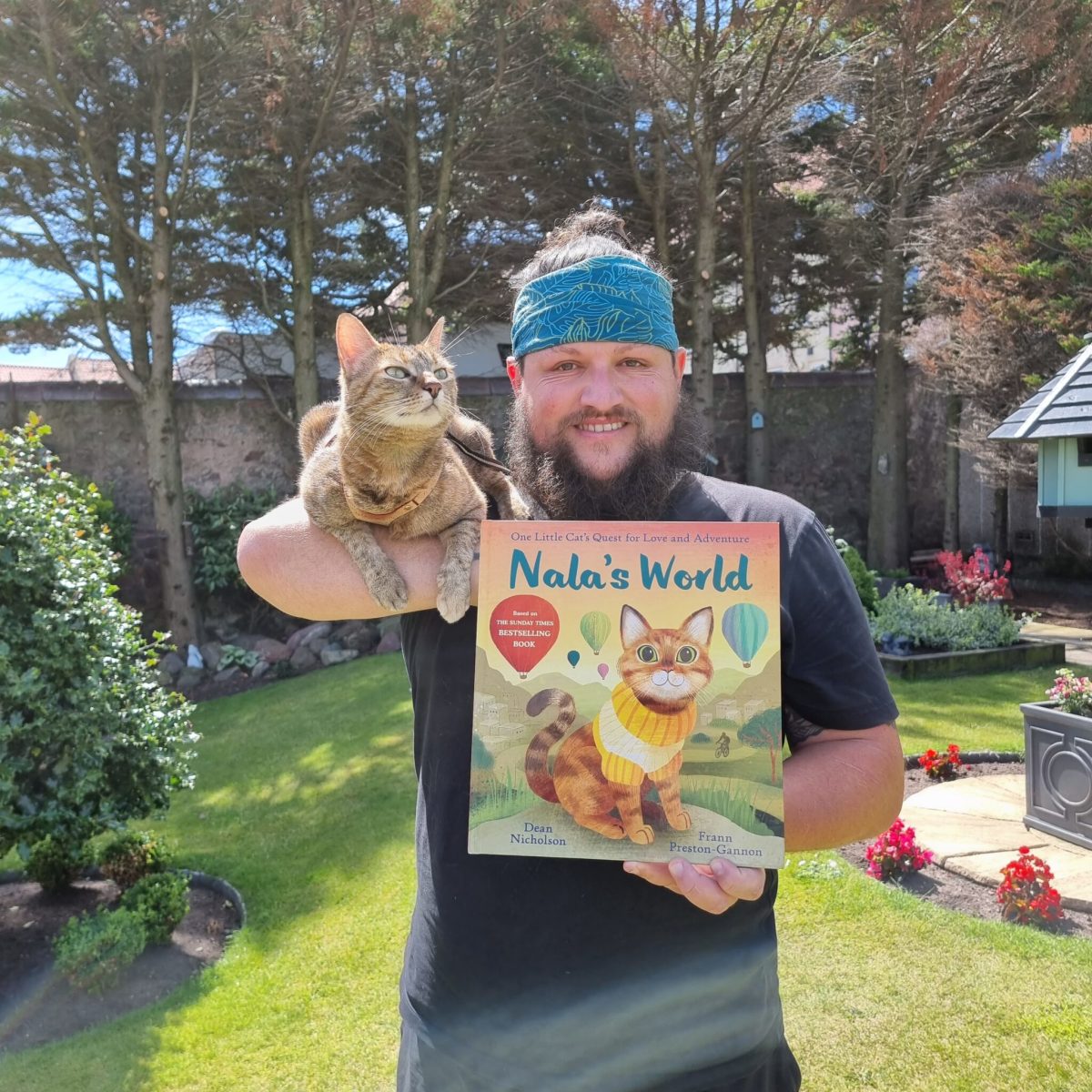 Dean Nicholson, from Scotland, and Nala, his beautiful kitty companion