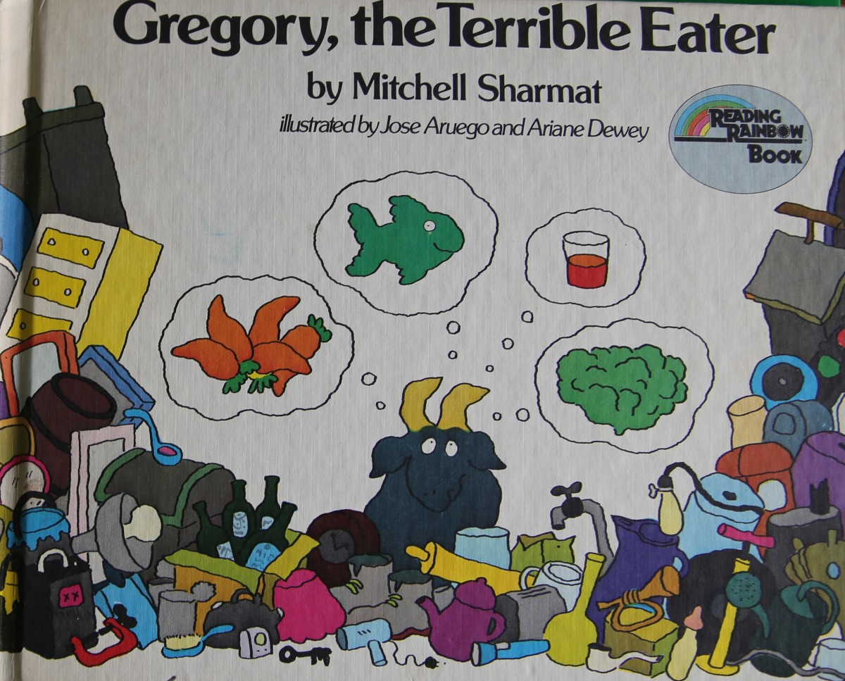 Gregory the Terrible Eater by Mitchell Sharmat, a Reading Rainbow book about picky eating, healthy foods, and nutrition