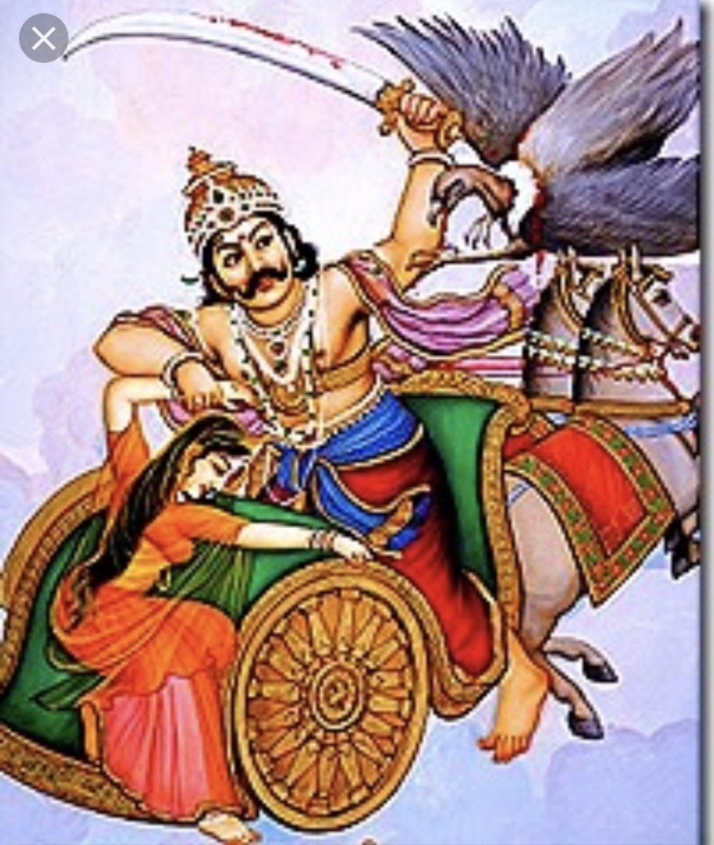 Raavan kidnapping Sita