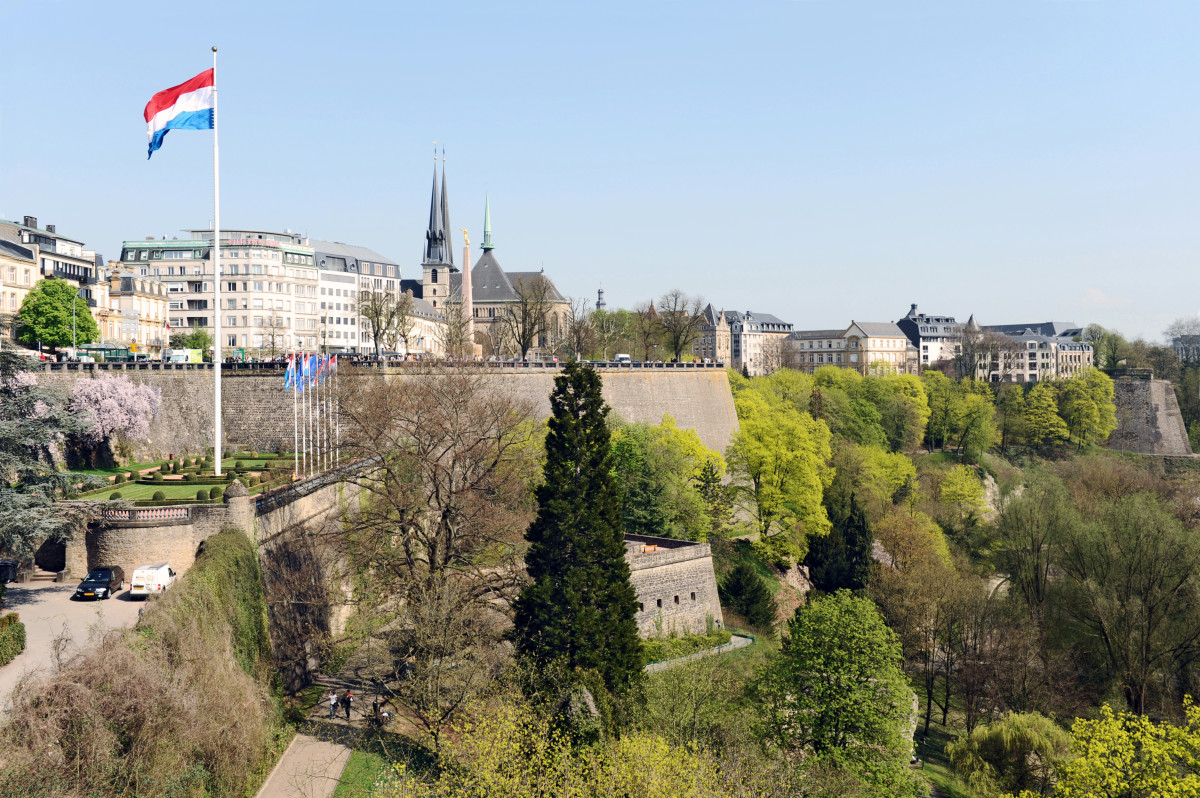Luxembourg City's Fortress seen from the Pont Adolphe