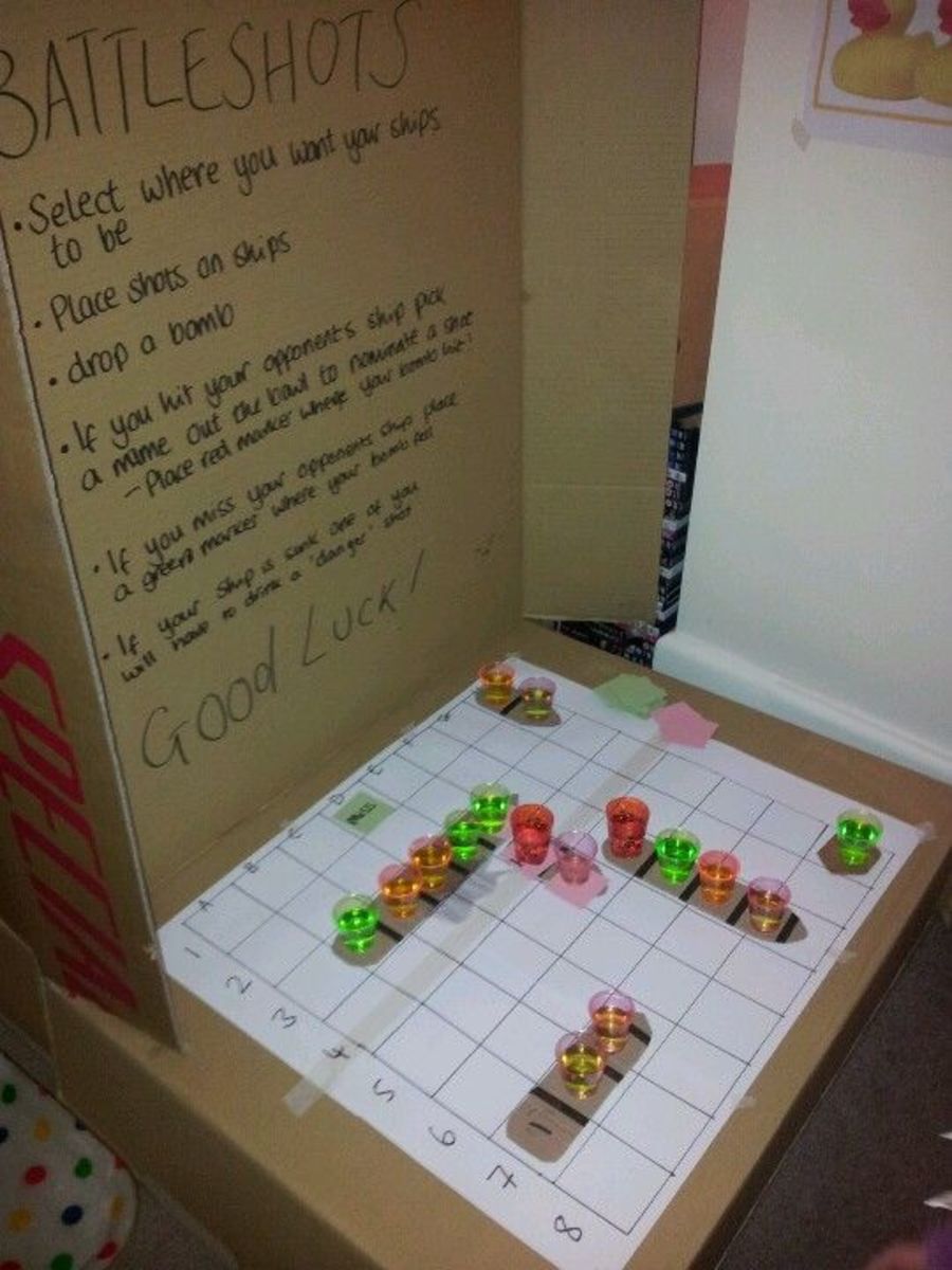 Battle Shots With Colourful Glasses