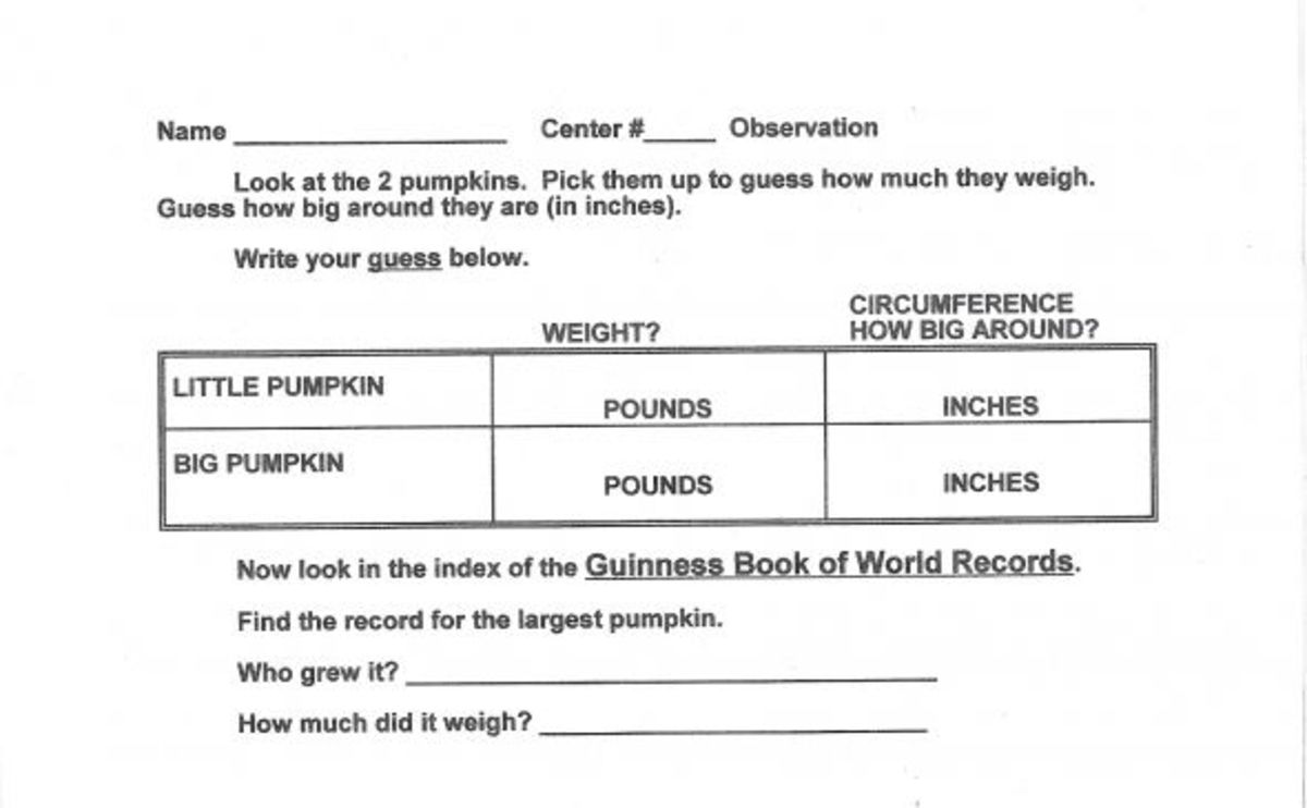 Pumpkin Estimation
