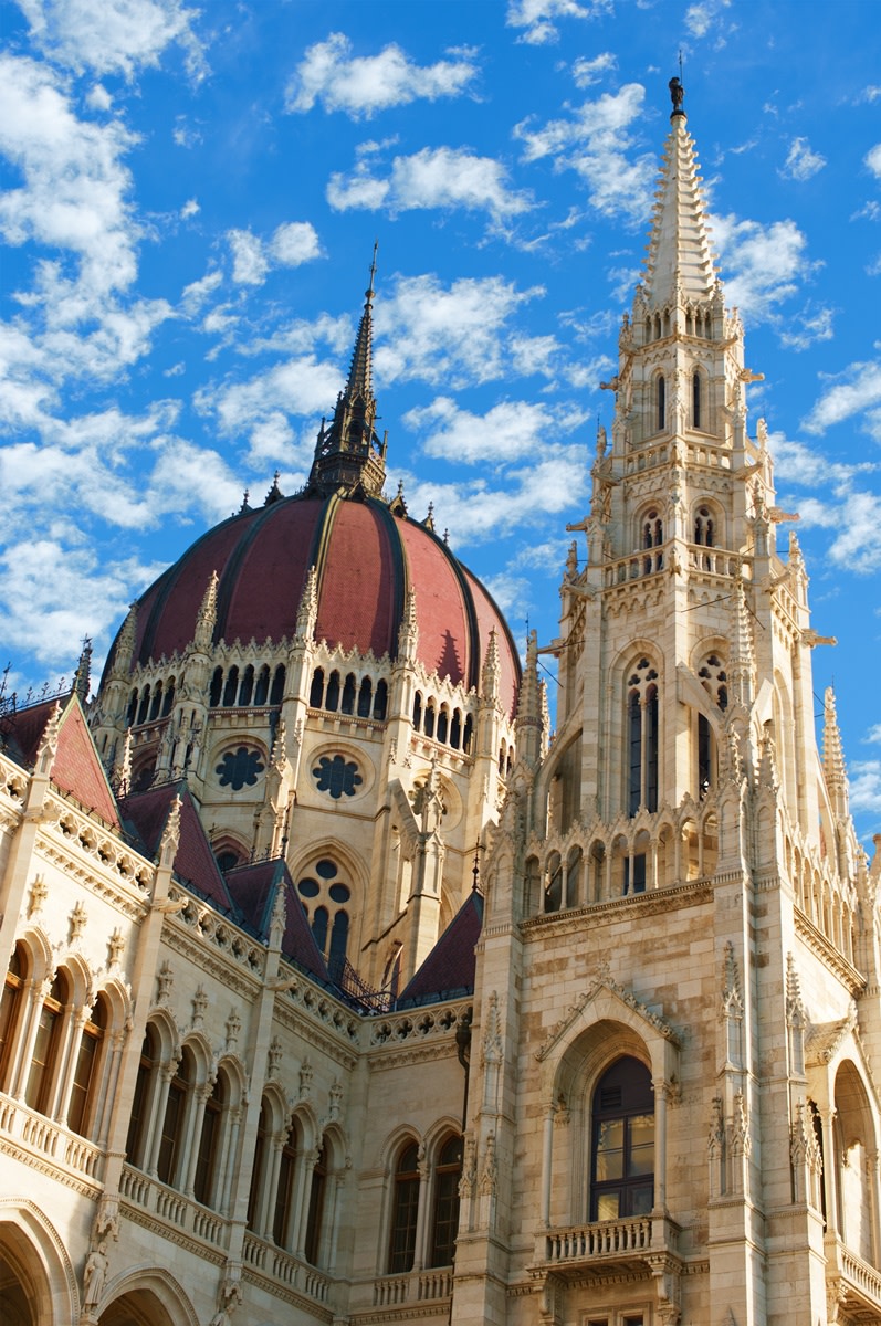 Similar detalils, Gothic elements of the Hungarian Parliament Building