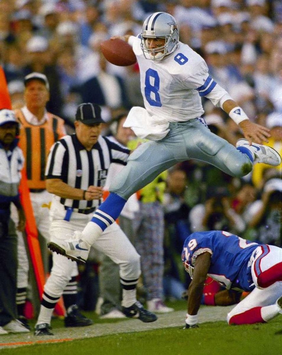 Aikman's quiet confidence steadied the Cowboys during their 90's championship run. 