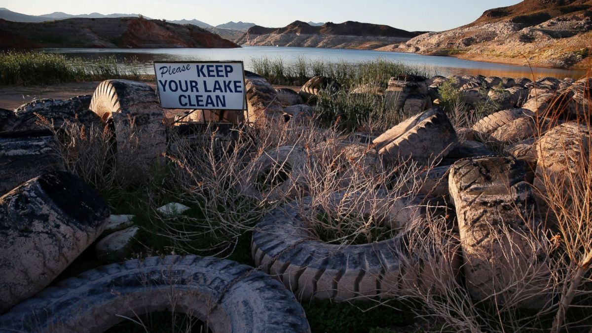 Tires in Lake Mead