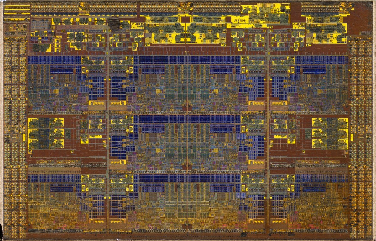 Intel Skylake i7-7820X under microscope