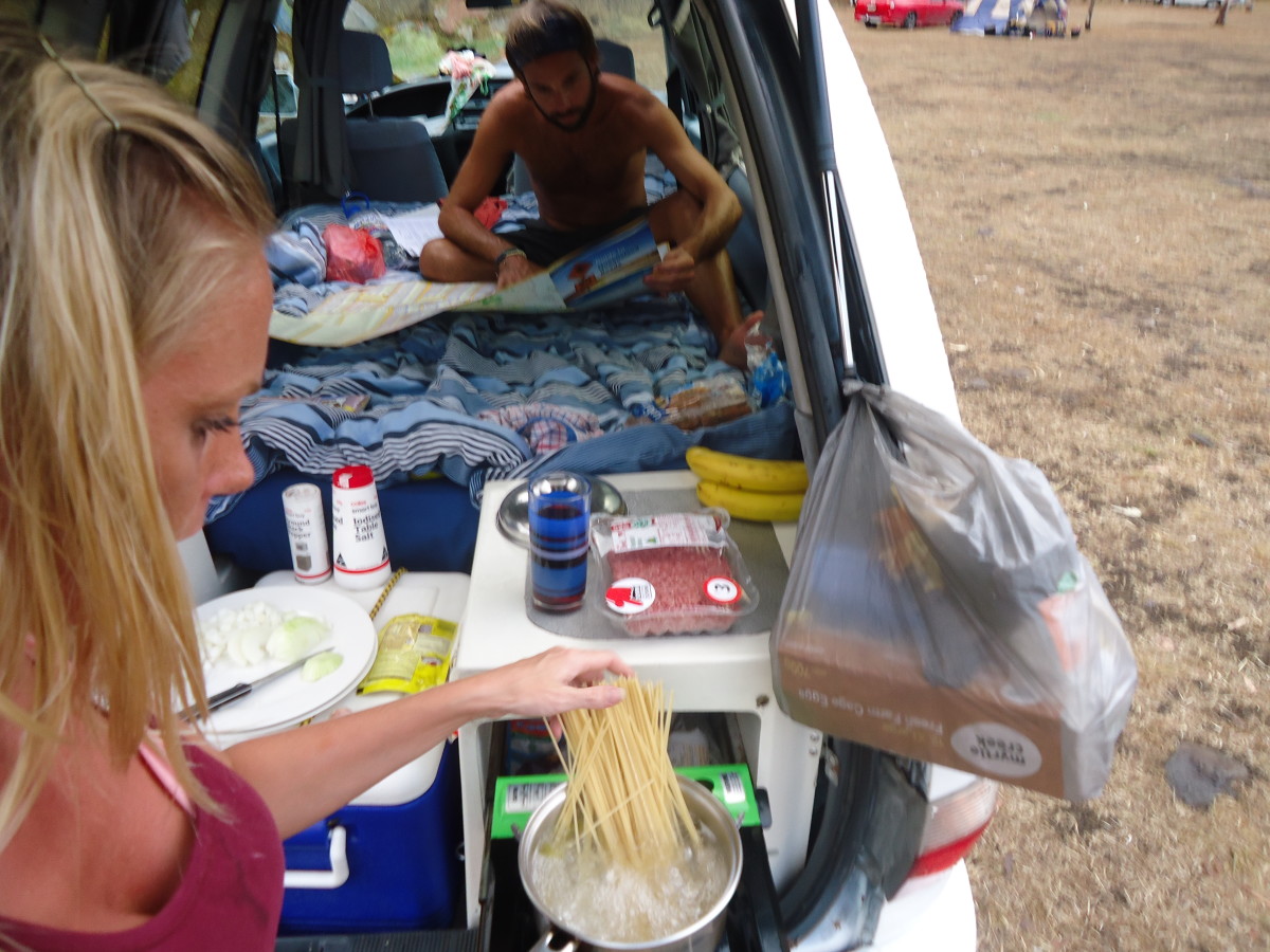 Spaghetti Bolognaise: A quick and easy recipe for cooking in a campervan