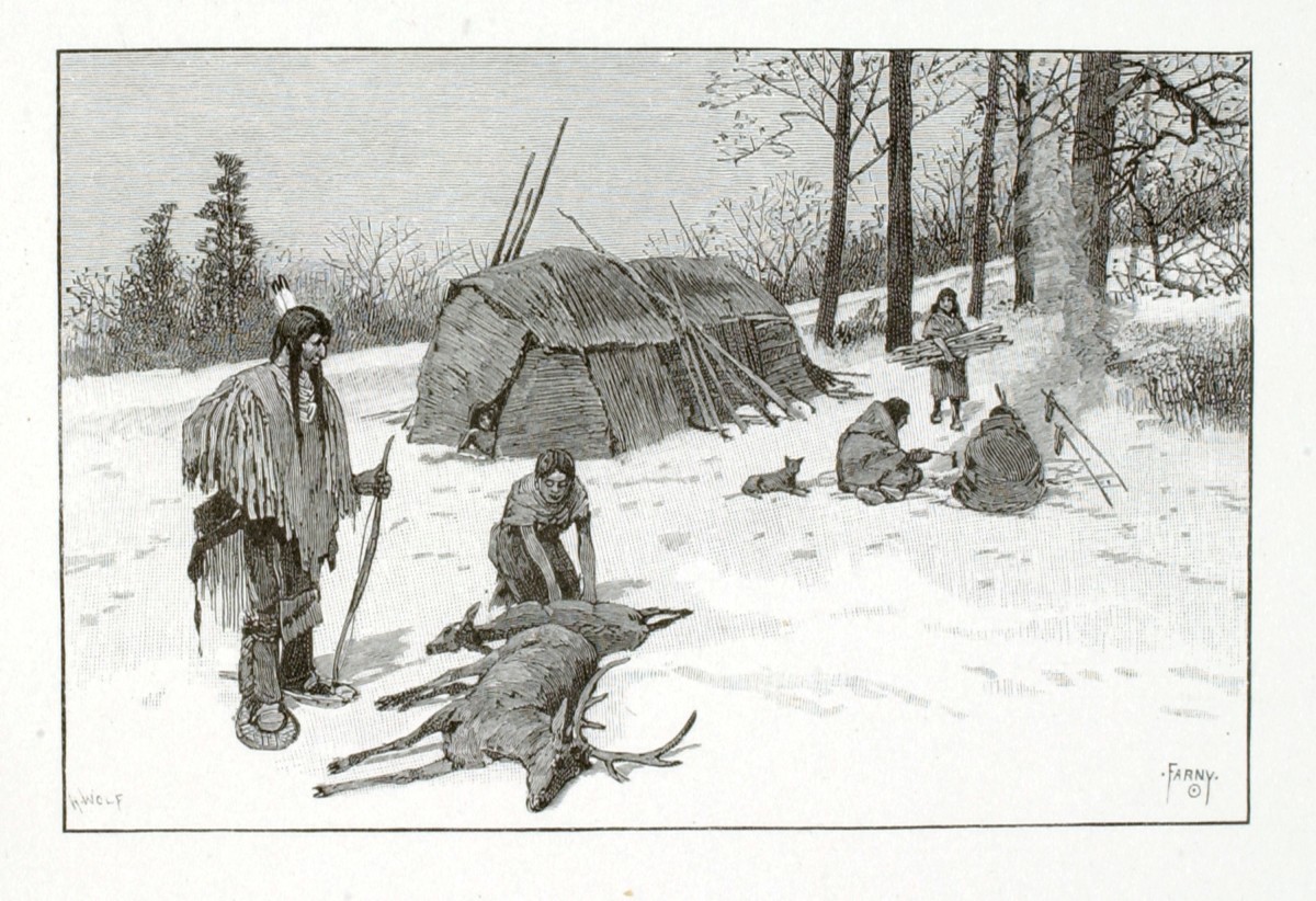 Henry Wolf, Henry F. Farny, Indian Hunting Scene, 1884, photomechanical wood engraving on paper, Smithsonian American Art Museum, Transfer from the Archives of American Art, Smithsonian Institution