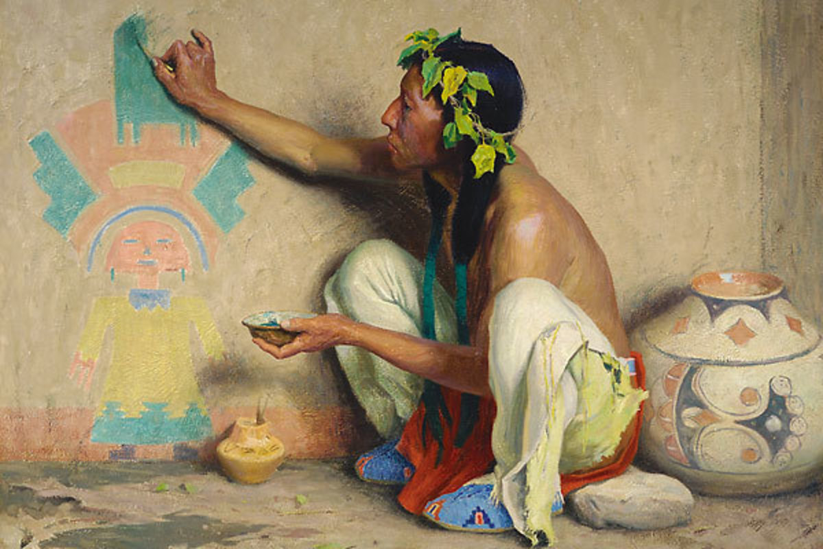 Kachina Painter, E. Irving Couse, 1917