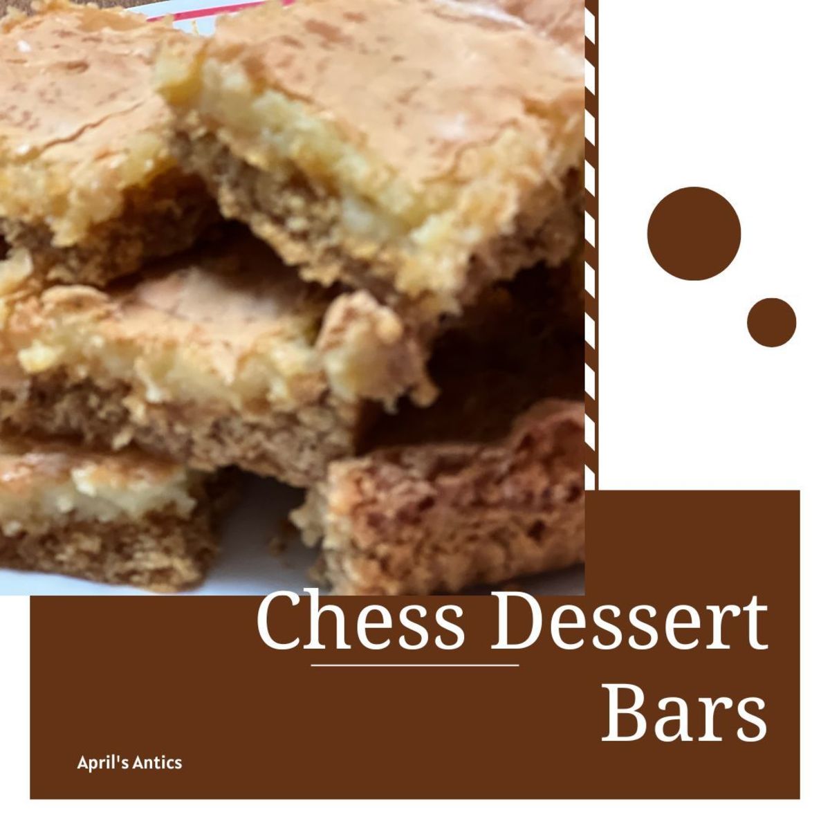 Chess Dessert Bars: Cream Cheese and Yellow Cake Mix