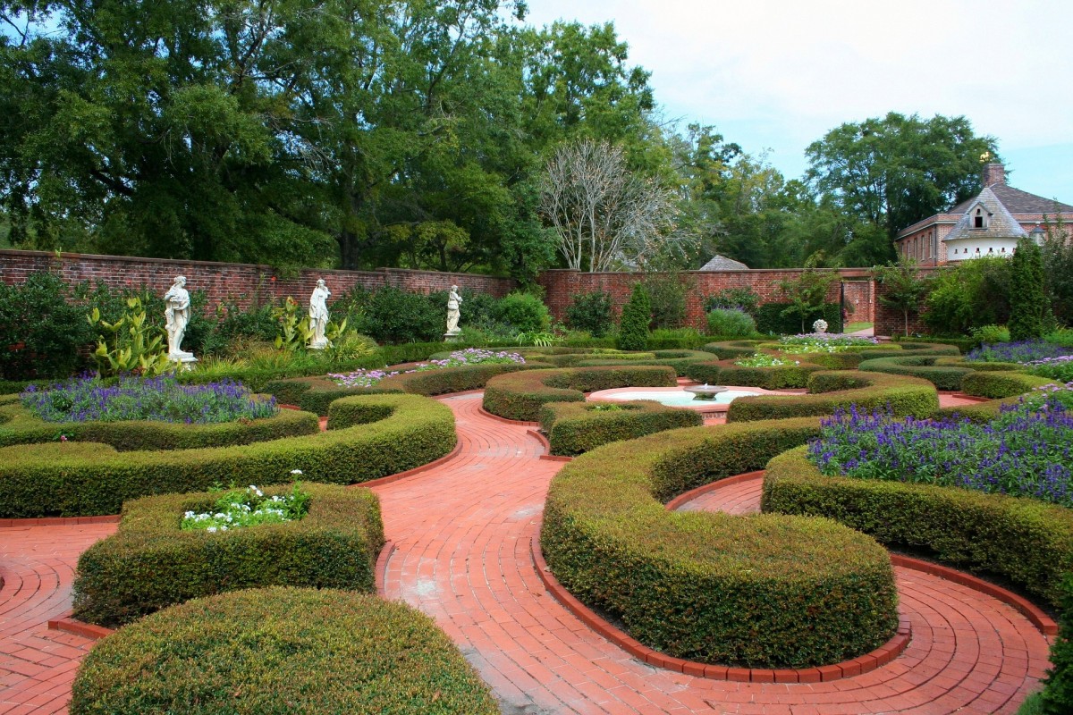 Formal gardens are plotted out on graph paper and require more planning.