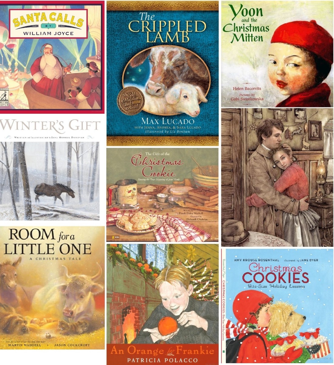 Some of my favorite children's picture books. Not pictured: King of Kings by Susan Hill.