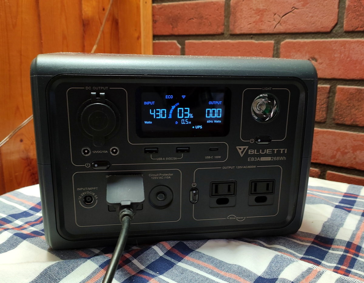 When charging in Turbo mode, the station draws 430W and can fully charge within 1.1 hours