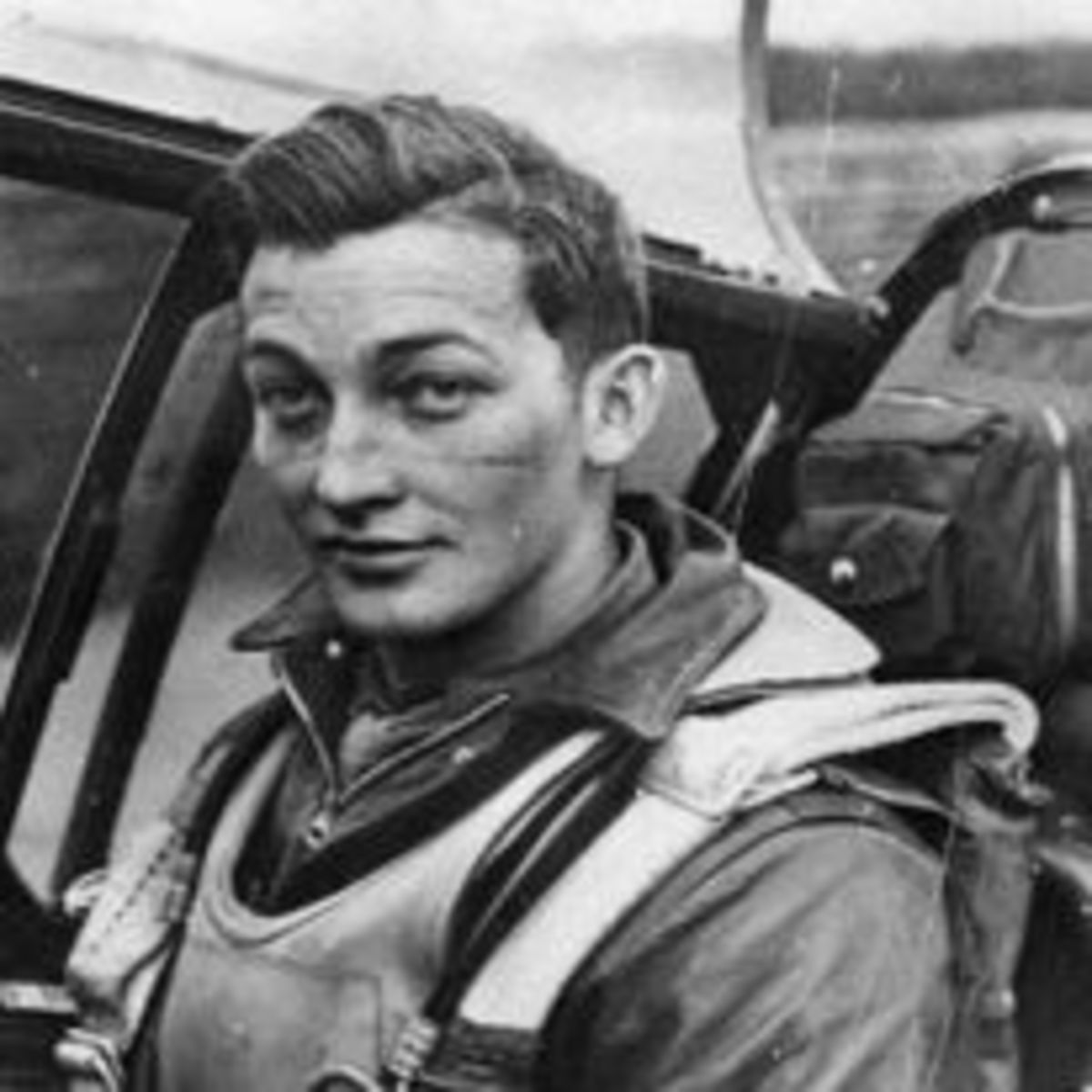 Picture of Howard "John" Moulton after a mission.