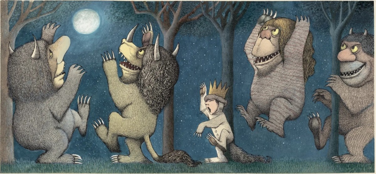 Max, King of the Wild Things, leads the wild rumpus.