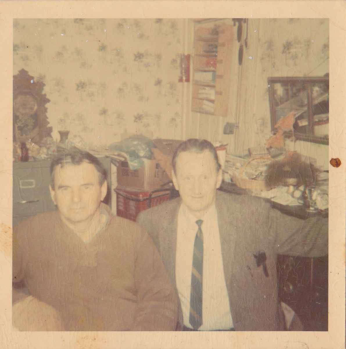 My father is on the left and uncle Augie on the right.  Taken in 1971