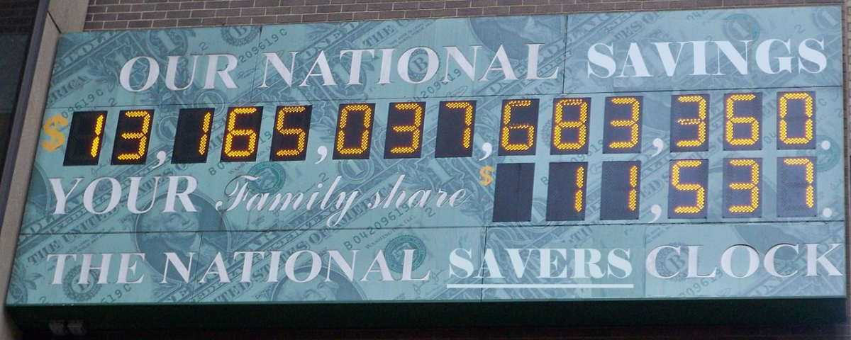 The national debt is more accurately described as national savings.